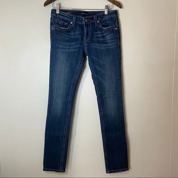 VIGOSS Skinny Jean Denim Embroidered Pockets The Seattle Size 5/6 28 P20824NB26 - Picture 6 of 10